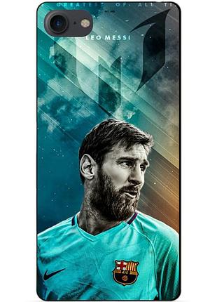 Силиконовый бампер чехол для iphone 8 plus с рисунком leo messi месси