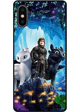 Чехол силиконовый для iphone xr с рисунком как приручить дракона