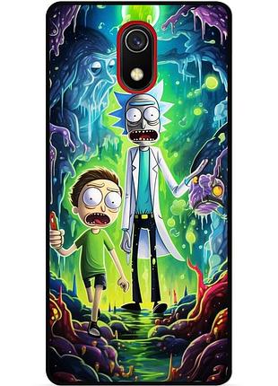 Силіконовий чохол бампер для samsung j3 j330 з малюнком рік і морті rick and morty