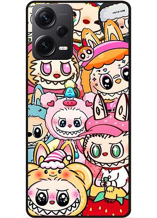 Силіконовий бампер чохол для xiaomi redmi note 12 pro plus з малюнком лабубу labubu