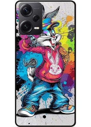 Силіконовий бампер чохол для xiaomi redmi note 12 pro plus з малюнком багз банни marvel