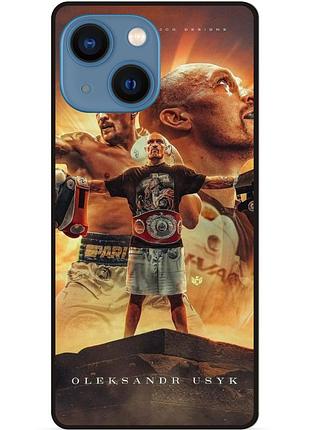 Чехол силиконовый бампер для iphone 13 mini с рисунком усик бокс украина