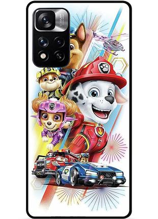 Силіконовий чохол бампер для xiaomi redmi note 11 pro plus 5g з малюнком щенячий патруль