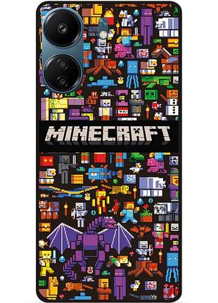 Силіконовий чохол бампер для xiaomi redmi a5 стів minecraft кріпер майнкрафт