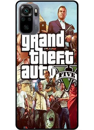 Силіконовий бампер чохол для xiaomi redmi note 10s з малюнком gta гта