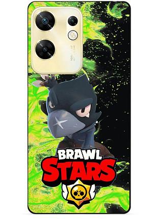 Силіконовий бампер чохол для infinix zero 30 4g з героєм бравл ворон
