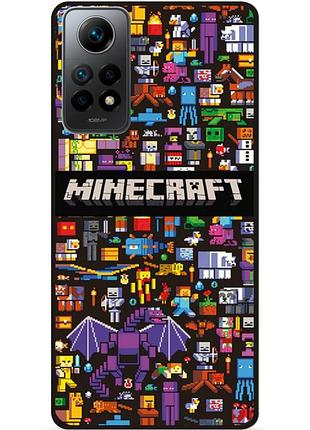 Силиконовый чехол бампер для xiaomi redmi note 11 pro стив minecraft крипер майнкрафт