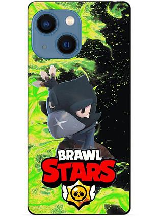 Силіконовий бампер чохол для iphone 13 mini з героєм бравл ворон