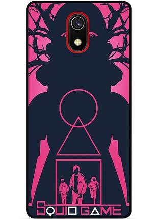 Силіконовий чохол бампер для samsung j6 plus з малюнком гра в кальмара