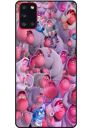 Чехол силиконовый бампер для samsung a21s с рисунком головоломка стыд