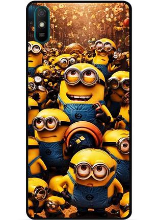 Силиконовый бампер чехол для huawei y5 2019 с картинкой minion миньоны