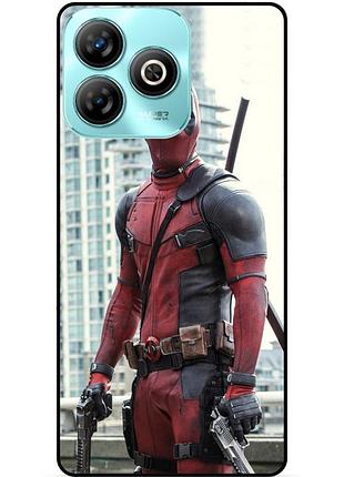 Силіконовий бампер чохол для zte blade a75 з малюнком deadpool дедпул