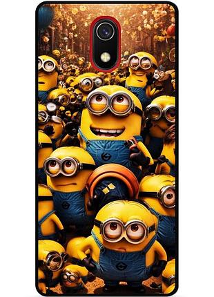 Силиконовый бампер чехол для samsung j6 j600 с картинкой minion миньоны