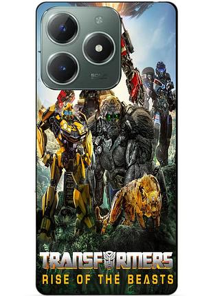 Силіконовий чохол бампер для realme c61 зверобати трансформери transformers