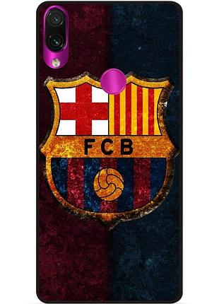 Чехол силиконовый бампер для huawei honor 8x с рисунком барселона barcelona