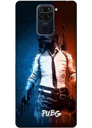 Силіконовий чохол бампер для xiaomi redmi note 9 з малюнком pubg пабг