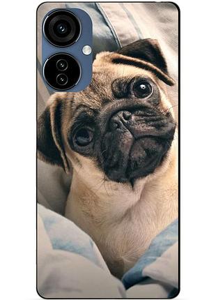 Силіконовий чохол бампер для oppo a40m з малюнком фото мопс