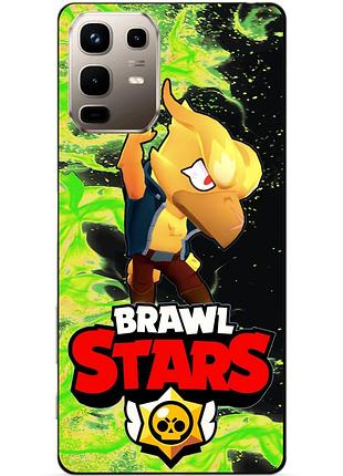 Силіконовий бампер чохол для infinix note 50 (x6858) з героєм бравл ворон фенікс brawl
