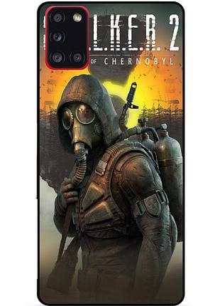 Силиконовый чехол бампер для samsung m51 с картинкой stalker сталкер