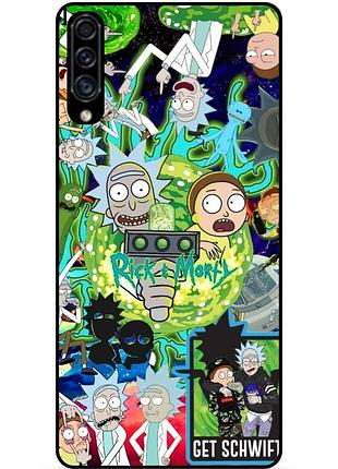 Силіконовий чохол бампер для samsung a10s з малюнком rick and morty рік і морті