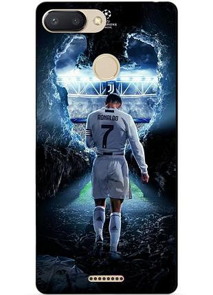 Силіконовий чохол бампер для xiaomi redmi 6 з малюнком ronaldo роналдо