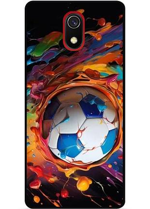 Силіконовий чохол бампер для samsung j6 j600 з малюнком футбол мяч