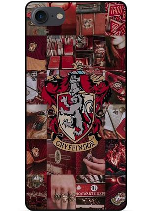 Чохол силіконовий бампер для iphone 7 з малюнком ґрифіндор gryffindor гаррі поттер harry potter