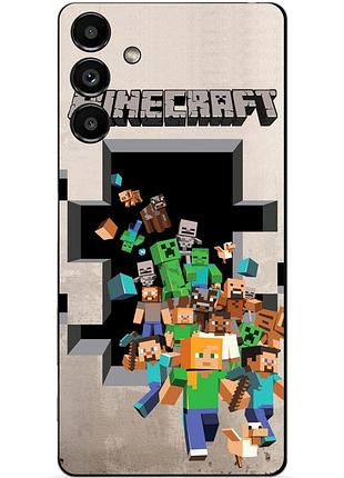 Силіконовий чохол бампер для samsung s21 гра майнкрафт minecraft