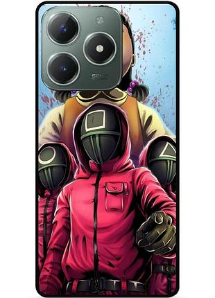 Силиконовый бампер чехол для infinix smart 8 plus (x6526) с картинкой игра в кальмара