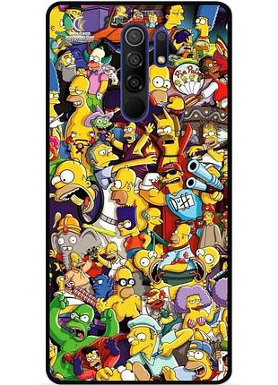 Силіконовий чохол бампер для xiaomi redmi 9 з малюнком стикери гравіті фолз футурама маріо