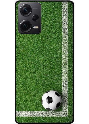 Силіконовий чохол бампер для xiaomi redmi note 12 pro plus з малюнком футбол мяч