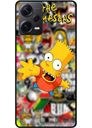 Силіконовий чохол бампер для xiaomi redmi note 12 pro plus з малюнком стикери гравіті фолз футурама маріо