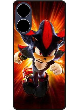Силиконовый чехол бампер для oppo a17 с рисунком шэдоу соник sonik