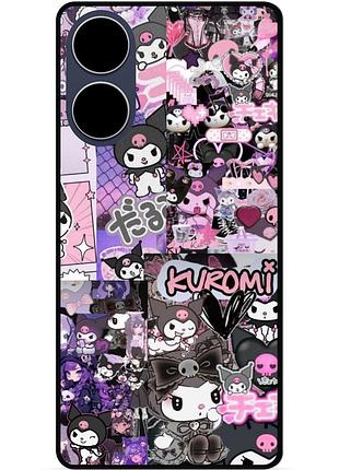 Силіконовий бампер чохол для oppo a17 з малюнком kuromi куроми