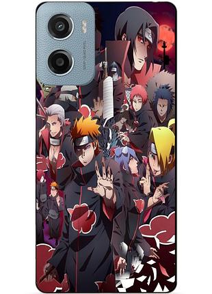 Силіконовий чохол бампер для motorola moto e15 з малюнком наруто naruto аніме
