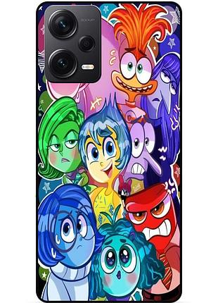 Чехол силиконовый бампер для xiaomi redmi note 12 pro plus с рисунком головоломка
