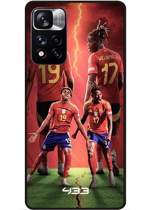 Силіконовий чохол бампер для xiaomi redmi note 11 pro plus 5g з малюнком ламин ямаль lamine yamal williams