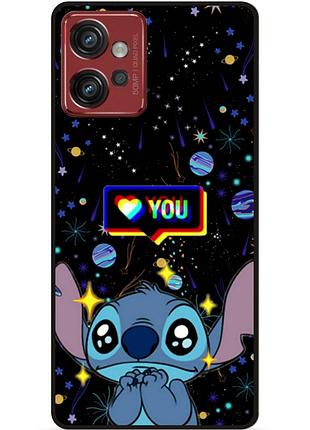 Силіконовий бампер чохол для motorola moto g32 стіч stitch