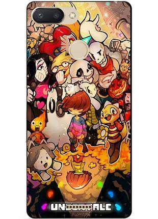 Силиконовый бампер чехол для xiaomi redmi 6 с рисунком андертейл undertale