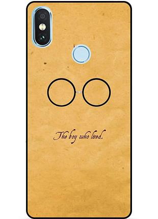 Чохол силіконовий бампер для xiaomi redmi note 6 pro з малюнком гаррі поттер harry potter окуляри