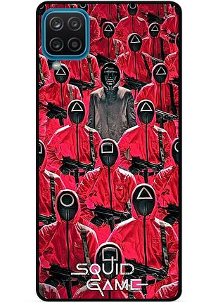 Силиконовый чехол бампер для samsung a22 с картинкой игра в кальмара