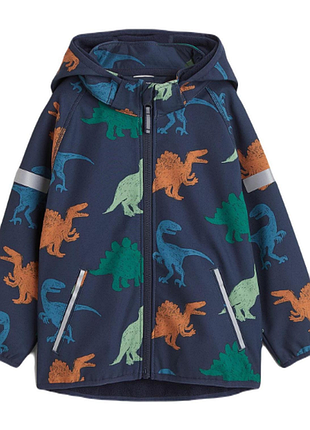H&m куртка софтшел на флисе softshell dinosaurus