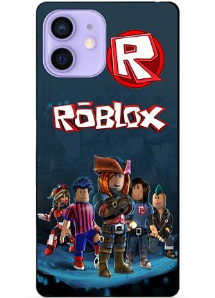 Силіконовий чохол бампер для iphone 12 mini з малюнком roblox роблокс