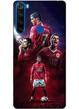 Силиконовый бампер чехол для xiaomi redmi note 8t с рисунком ronaldo mu роналдо