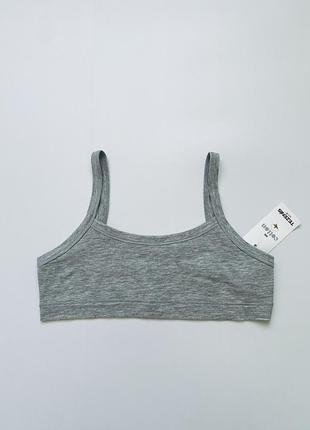 Новий бавовняний топ tezenis для дівчинки / базовий кроп-топ