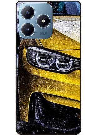 Чехол силиконовый бампер для realme c63 с рисунком bmw бмв машина авто