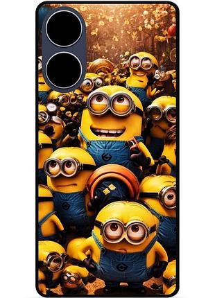 Силіконовий чохол бампер для oppo a17 з малюнком міньйони minion