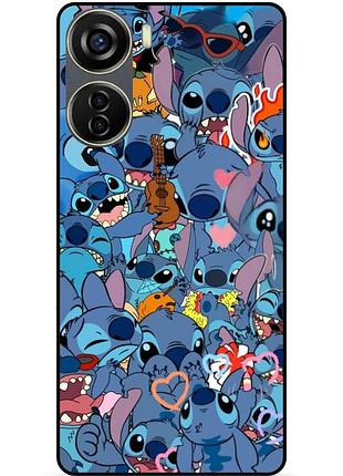 Чехол силиконовый бампер для zte blade v40 design лило и стич stitch