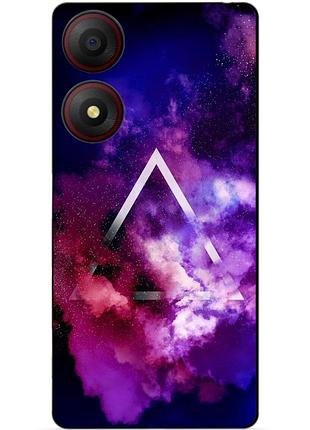 Силіконовий чохол бампер для zte blade a34 з малюнком космос галактика