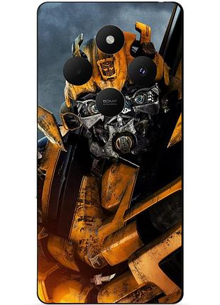 Чехол силиконовый бампер для xiaomi poco c75 с рисунком бамблби bumblebee трансформеры